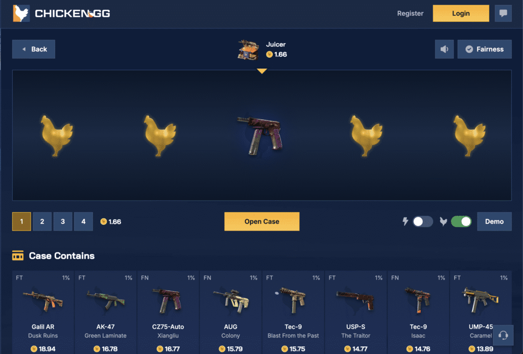 chicken.gg juicer case