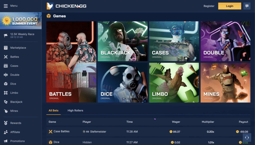 chicken.gg game modes