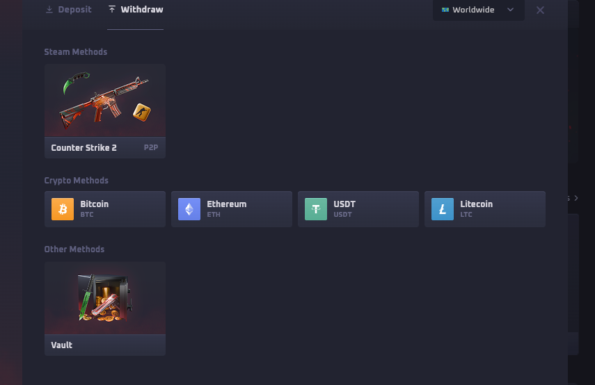 all hunt gg payment methods